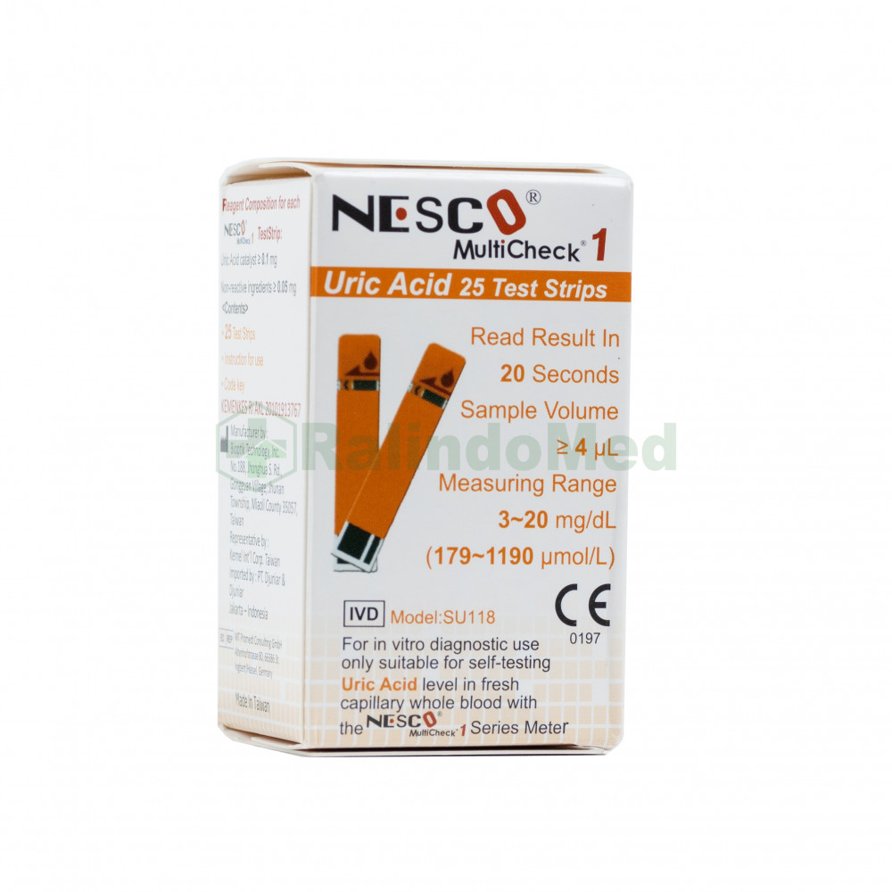 Strip Nesco Asam Urat / Tes Strip Nesco Uric Acid