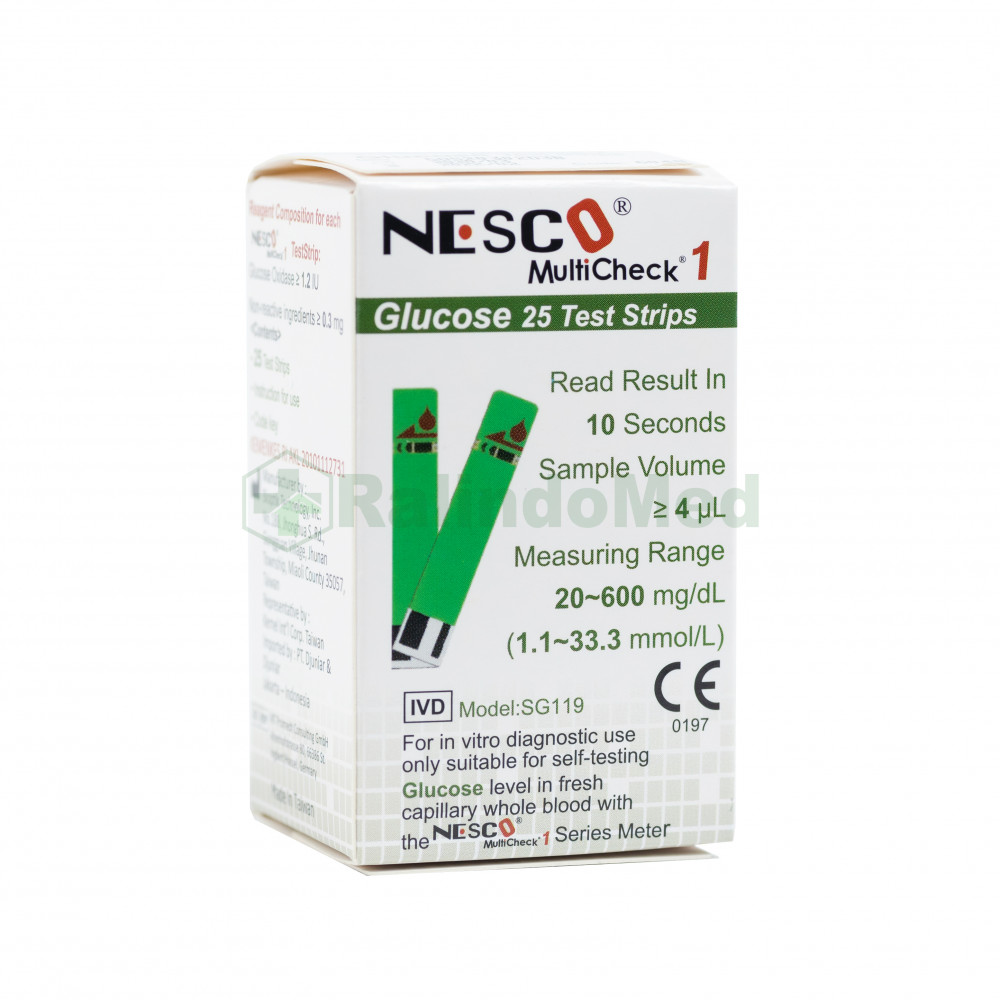 Strip Gula Darah Nesco / Strip Glucosa Nesco