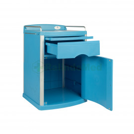 Bed Side Cabinet (Biru-Plastik)